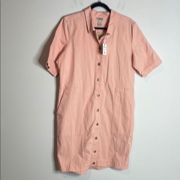 Duluth Trading Co. Women's DuluthFlex Fire Hose Ltd. Shirt Dress Size Large - Picture 1 of 6